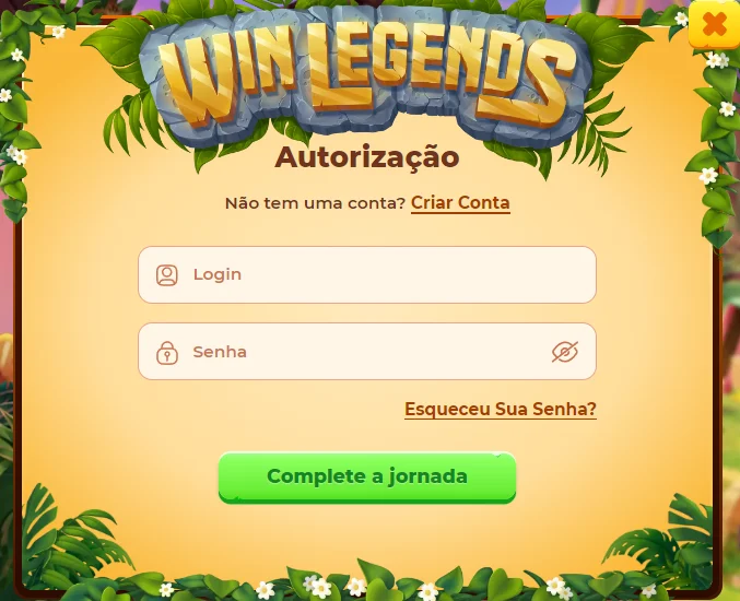 Login Form Winlegends Casino